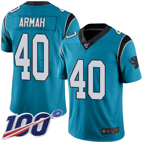 Carolina Panthers Limited Blue Youth Alex Armah Alternate Jersey NFL Football #40 100th Season Vapor Untouchable